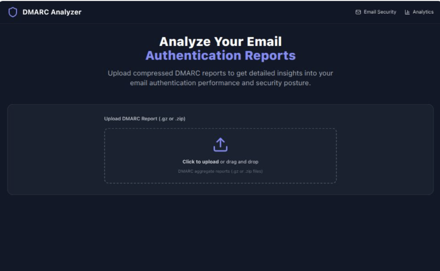 DMARC Analyzer Screenshoot